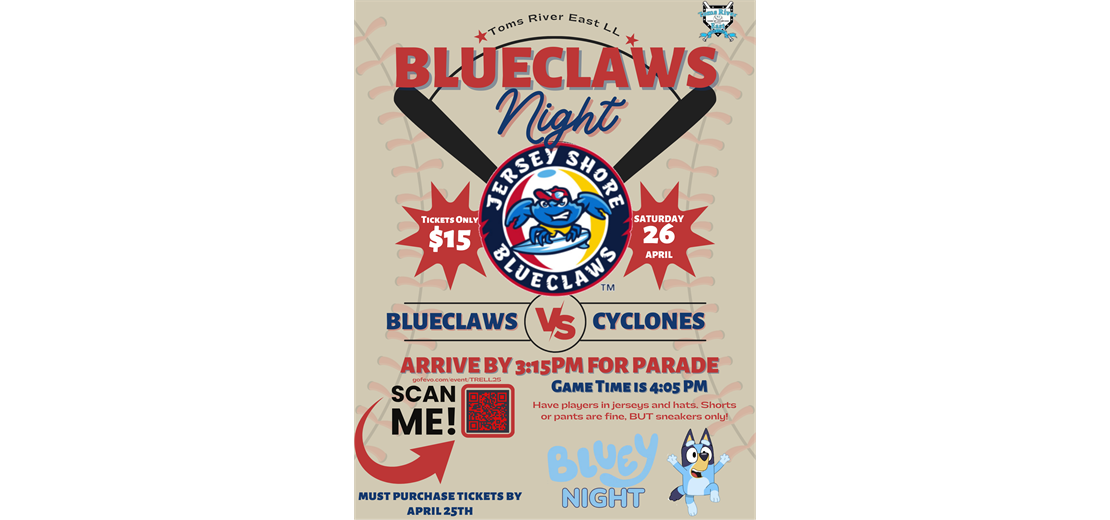Blue Claws Night!