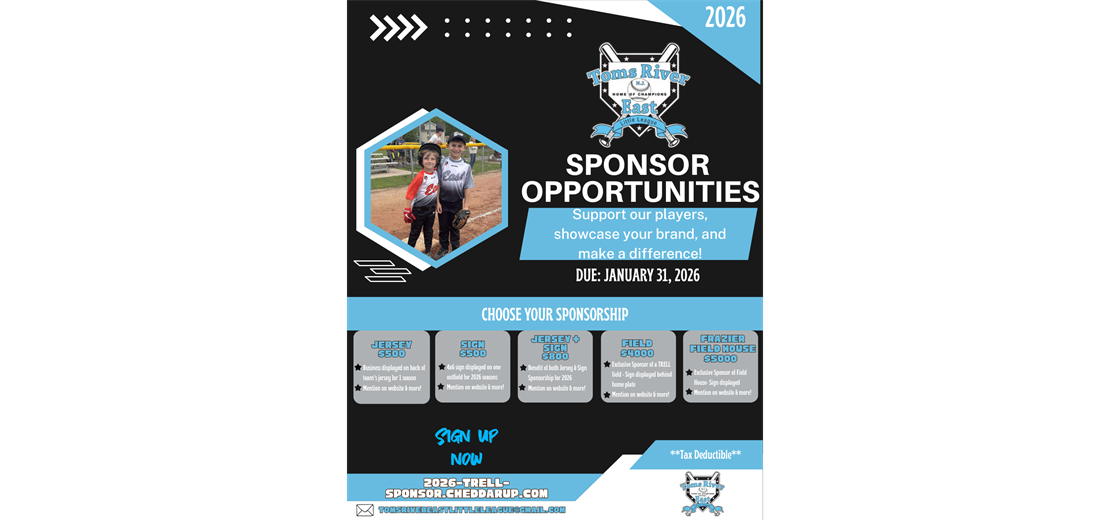 2026 Sponsorship Opportunities